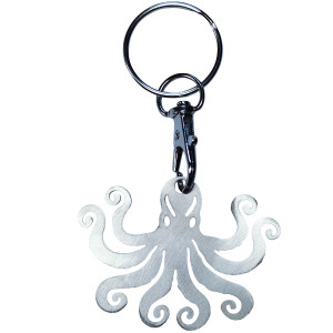Porte clé Inox Brossé FENUA FACTORY Poulpe