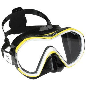 Masque REVEAL 1 AQUALUNG Noir Blanc Jaune