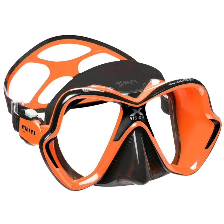 Masque X-VISION ULTRA LIQUID SKIN MARES Noir Orange