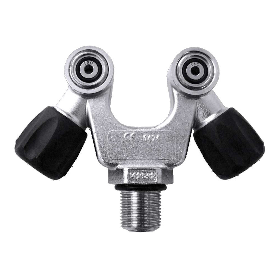 Robinet AIR ESM M25x200 2 sorties en V