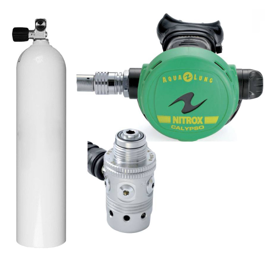 Kit déco Bouteille LUXFER Alu S40 7L + Détendeur CALYPSO Nitrox