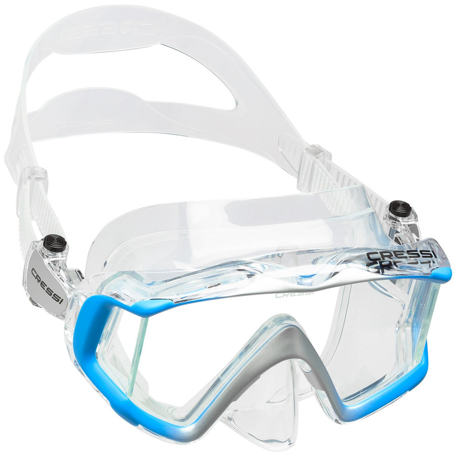 Masque LIBERTY CRESSI Transparent Bleu Gris