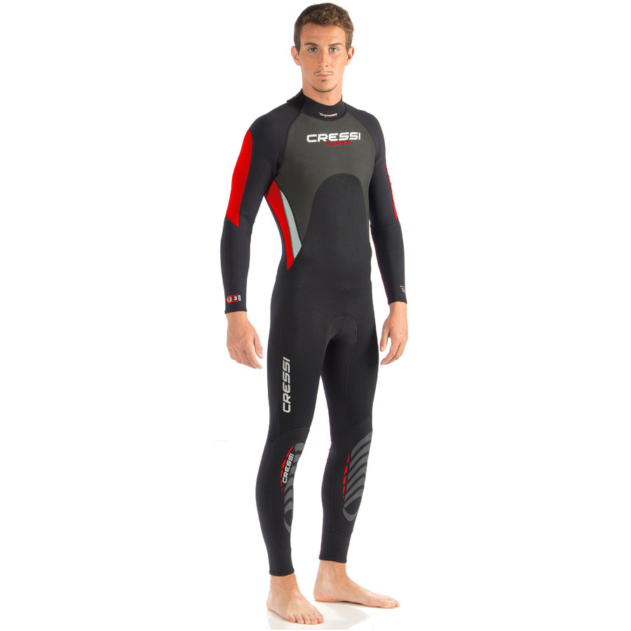 Combinaison MOREA CRESSI Noire Rouge 3mm Homme