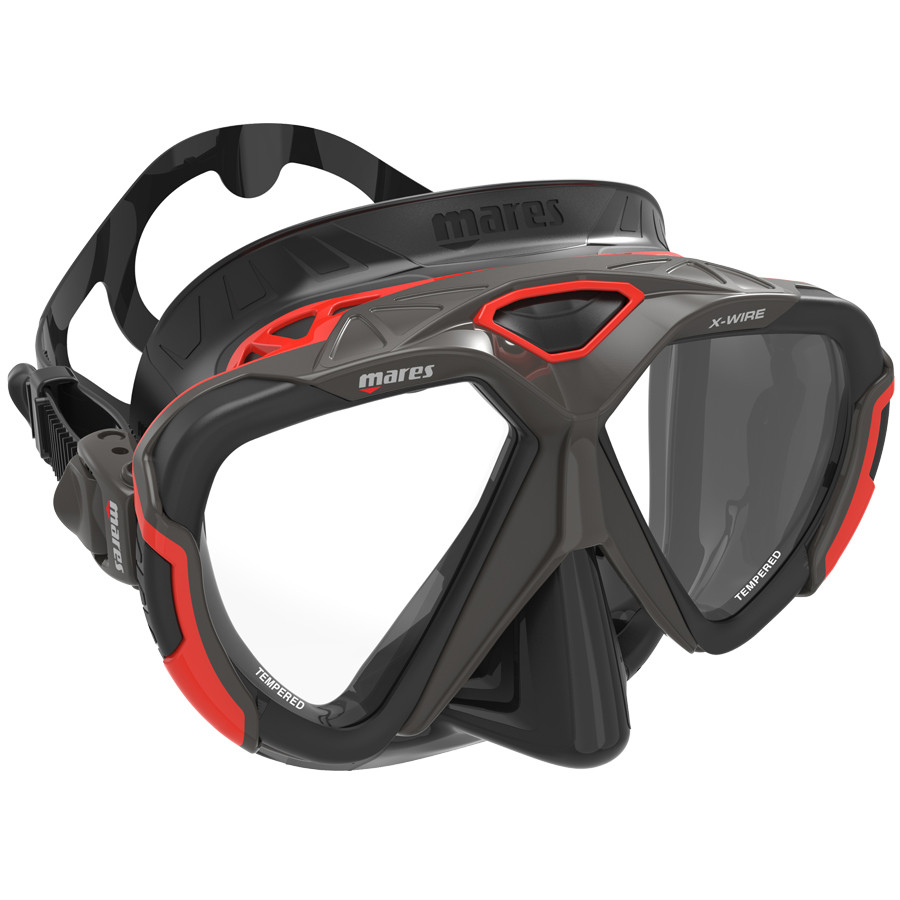 Masque X-WIRE MARES Noir Rouge