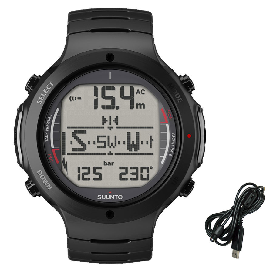 Ordinateur D6i SUUNTO All Black Métal