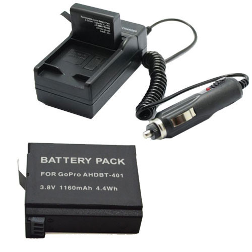 Pack Chargeur + Batterie pour Gopro HD4