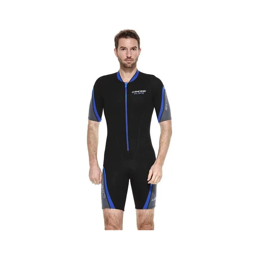 Shorty PLAYA CRESSI Noir Bleu 2.5mm Homme