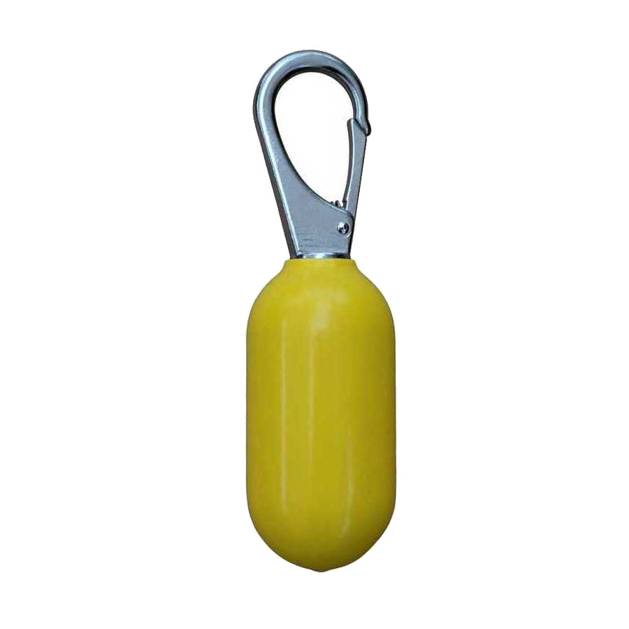Plomb Cylindrique 1KG Jaune avec Mousqueton