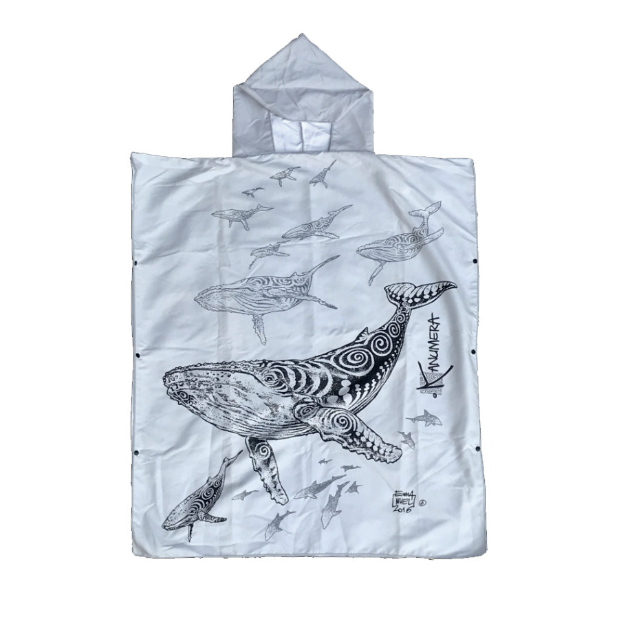 Poncho KANUMERA Gris Clair 