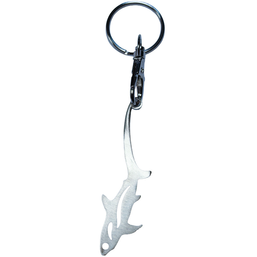 Porte clé Inox Brossé FENUA FACTORY Requin Renard