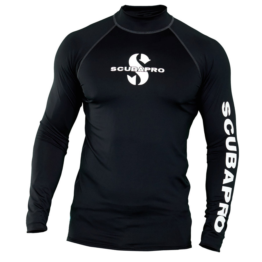 Lycra RASH GUARD NOIR SCUBAPRO UPF 50 Manches Longues Homme