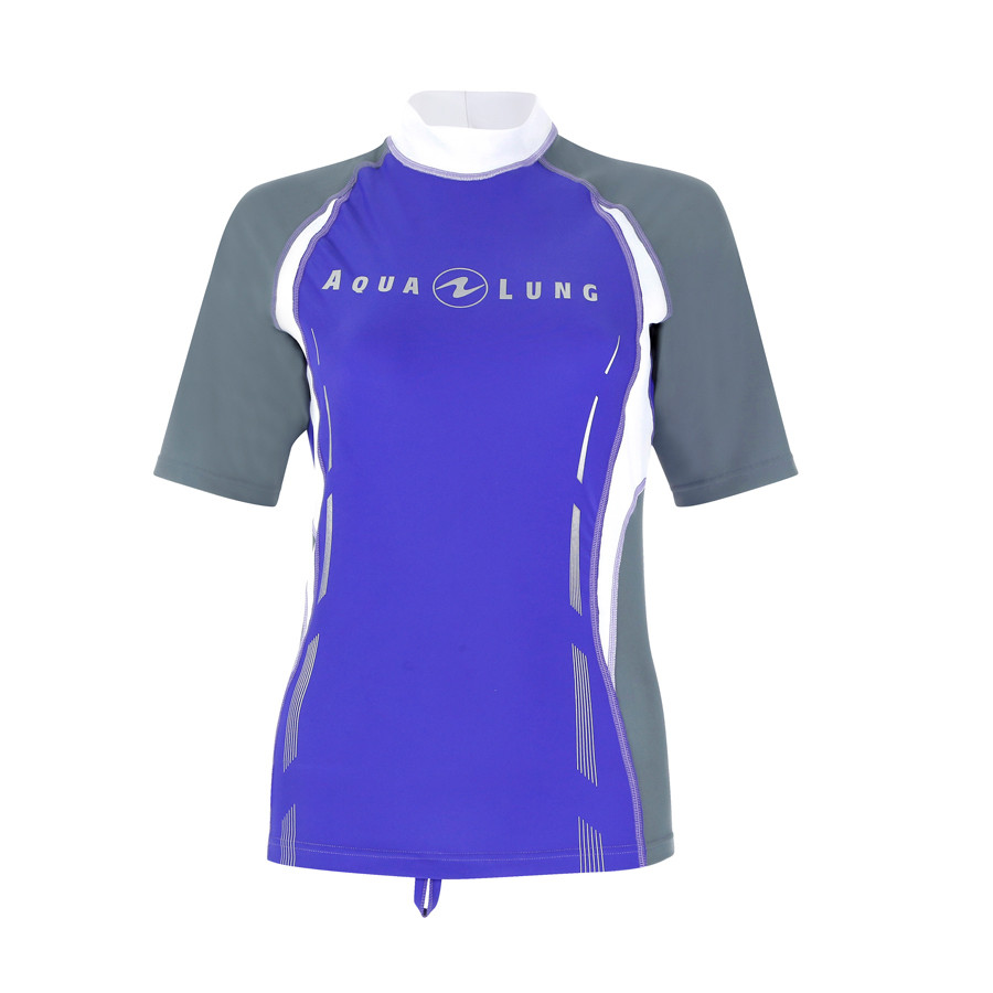 Lycra RashGuard AQUALUNG Violet Dame manches courtes