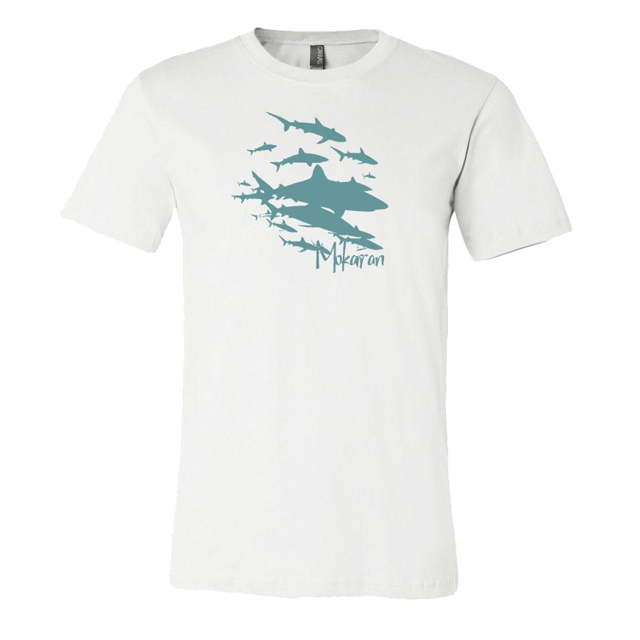 T-Shirt Shark Wall MOKARRAN Blanc