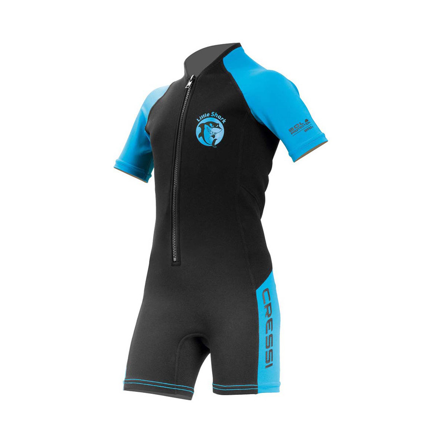Shorty LITTLE SHARK CRESSI 2mm Enfant Bleu 5-6ans 