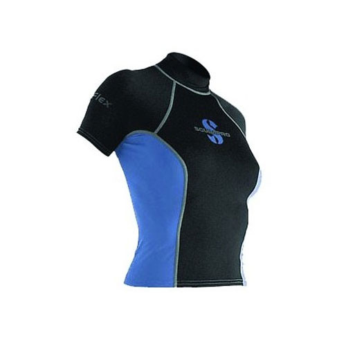 Top T-Flex SCUBAPRO Manches Courtes Dame 1mm Bleu 