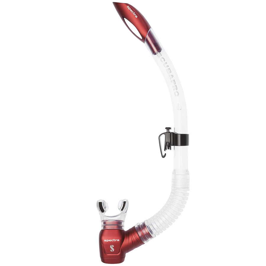 Tuba SPECTRA SCUBAPRO Transparent Rouge