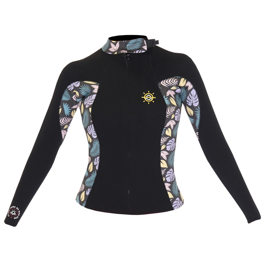 Veste NEOPRENE Black Floral ANFIBI 3mm Dame S