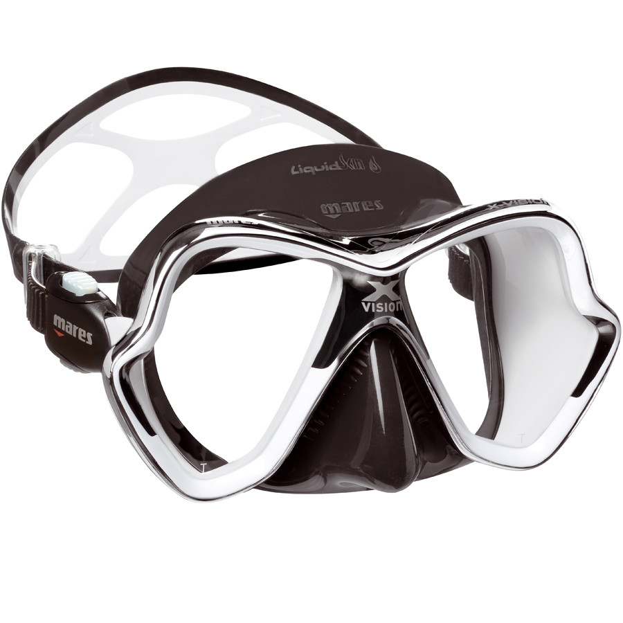 Masque X-VISION CHROME ULTRA LIQUID SKIN MARES Noir Blanc