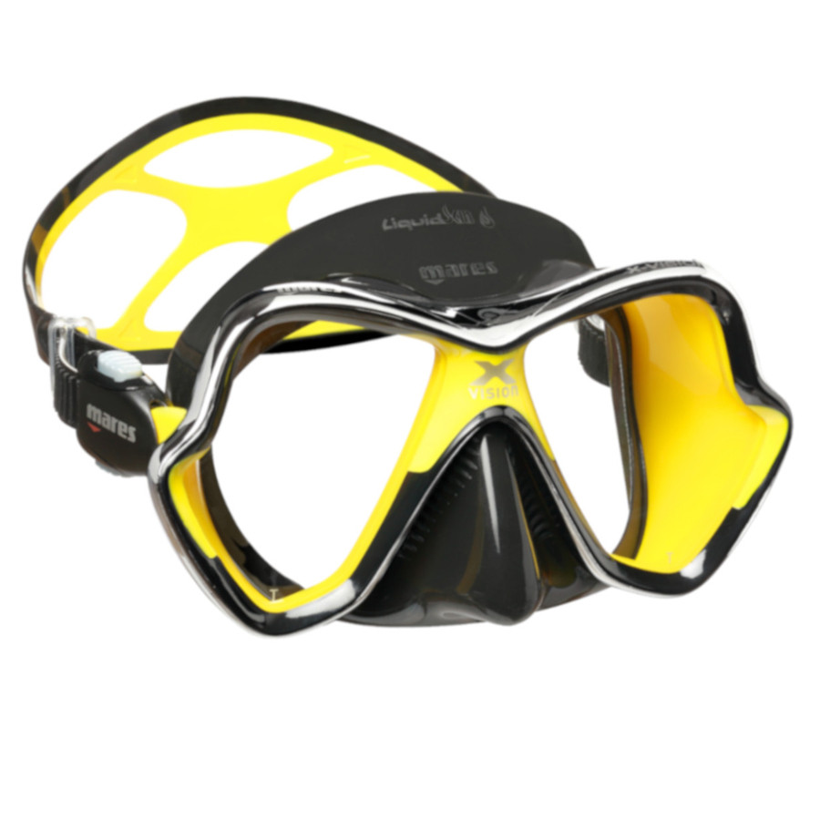 Masque X-VISION CHROME ULTRA LIQUID SKIN MARES Noir Jaune