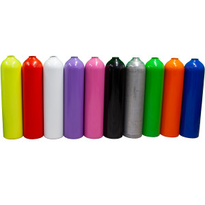 Bouteille Alu 7 Litres NITROX/O2 COULEUR
