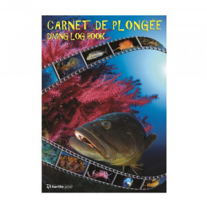 Carnet de plongée illustré TURTLE PROD Méditerranée 