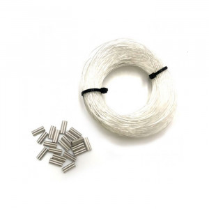 Kit fil Nylon OMER 25m Ø1.4mm + 20 Sleeves