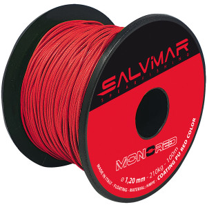 Bobine fil MONOLINE SALVIMAR Rouge 1,2mm 50m