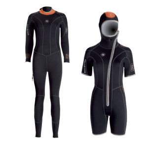 Combinaison DIVE 7mm AQUALUNG Dame + Surveste DIVE STEP IN