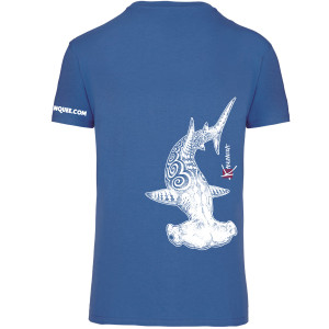 T-Shirt Palanquee.com by KANUMERA Requin Marteau Bleu