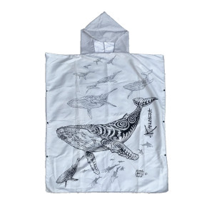 Poncho KANUMERA Gris Clair 