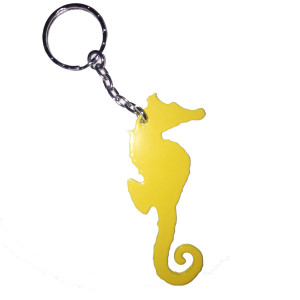 Porte Clés HIPPOCAMPE JAUNE TURTLE PROD 