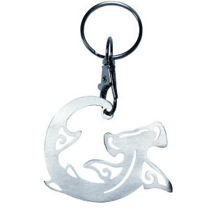 Porte clé Inox Brossé FENUA FACTORY Requin Marteau