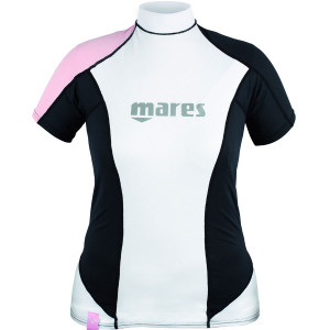 Top RASHGUARD She Dives MARES LOOSE FIT Manches Courtes Dame Rose 2016