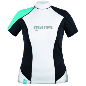Top RASHGUARD She Dives MARES LOOSE FIT Manches Courtes Dame Vert 2016