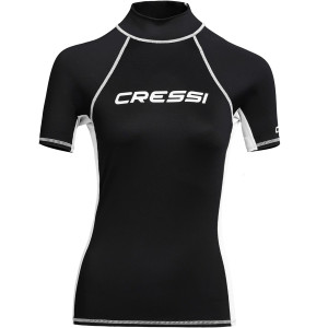 Lycra RASH GUARD CRESSI Dame Noir Blanc
