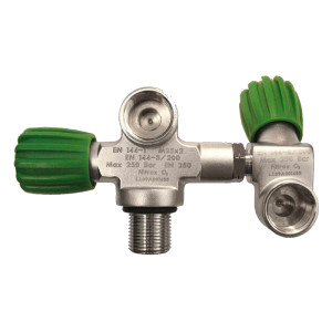 Robinet ESM NITROX/O2 2 sorties M26 232 Bars