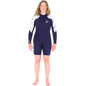 Shorty ANFIBI Manches Longues 4/3 Navy Dame