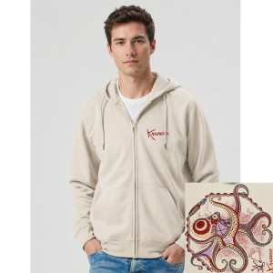 Veste Sweat zip ORIGINE KANUMERA Le poulpe