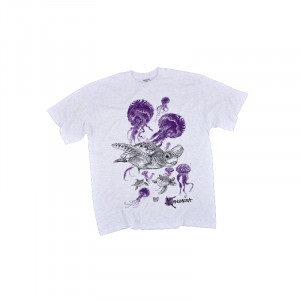 T-Shirt KANUMERA Le Banquet des Tortues Gris