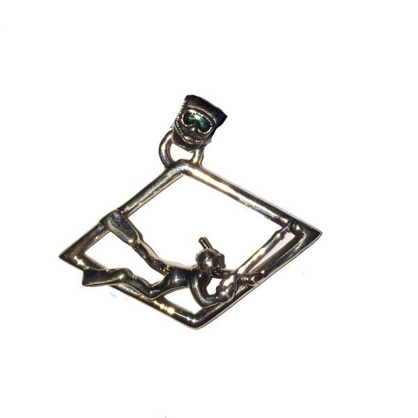 Pendentif Chasseur TURTLE PROD en Argent massif