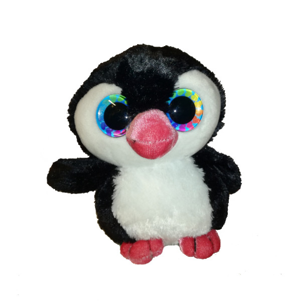 Peluche 13cm Pingouin noir blanc 